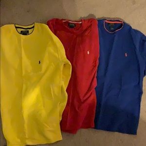 3 pack Men’s Polo Thermal shirts